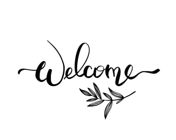 Vecteur bienvenue
