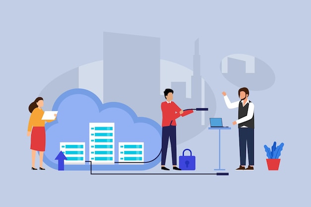 Big data source centre de données informatique en nuage et stockage en nuage