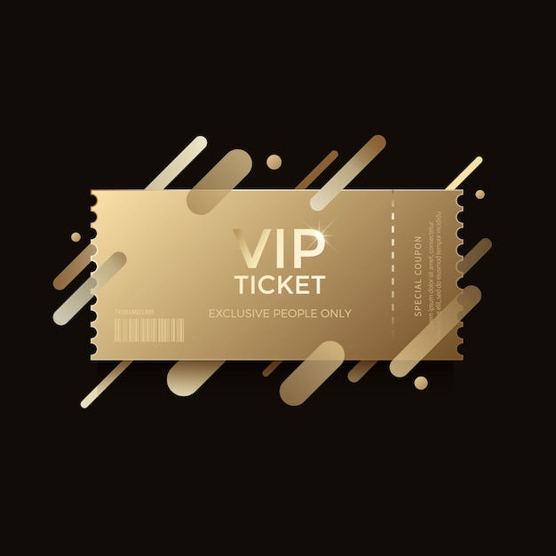 Billet D'or De Luxe Vip