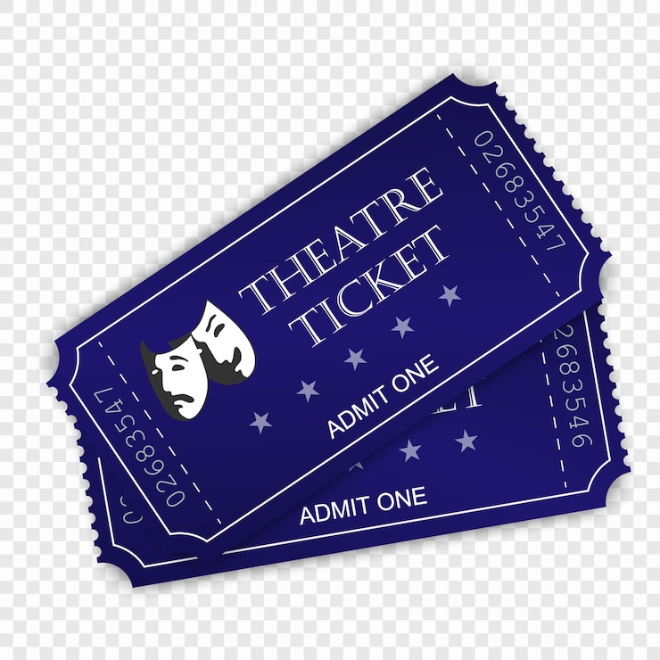 Vecteur billet de théâtre