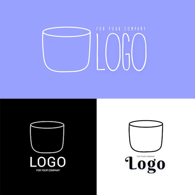 Bin Logotype Poubelle Logo Bin Icône Pour La Conception Web Ou L'entreprise Illustration Vectorielle Isolée Eps Ai