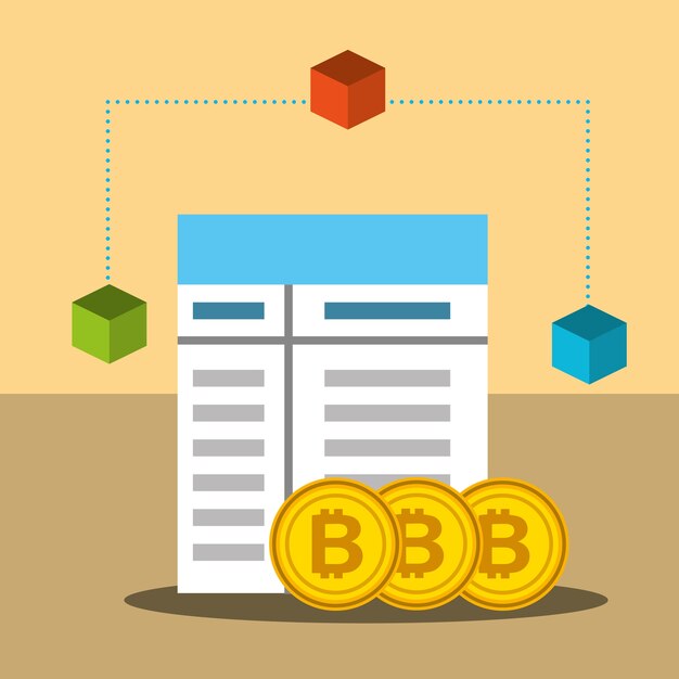 Bitcoin commerce entreprise technologie blockchain