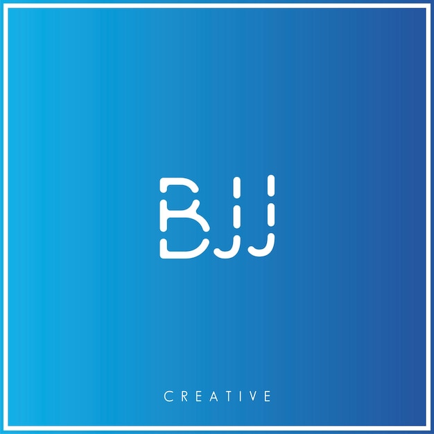 Vecteur bj creative vector latter logo design minimal latter logo premium vector illustration monogramme il s'agit d'un monogramme qui a été conçu par bj creative et qui a été illustré par vector.