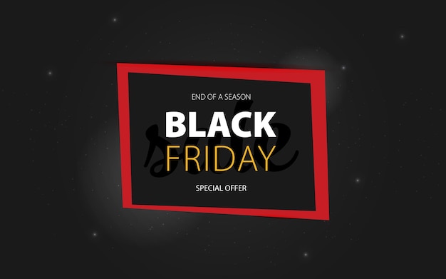 Black Friday Grande offre spéciale de vente Offre spéciale de fin de saison Illustration vectorielle