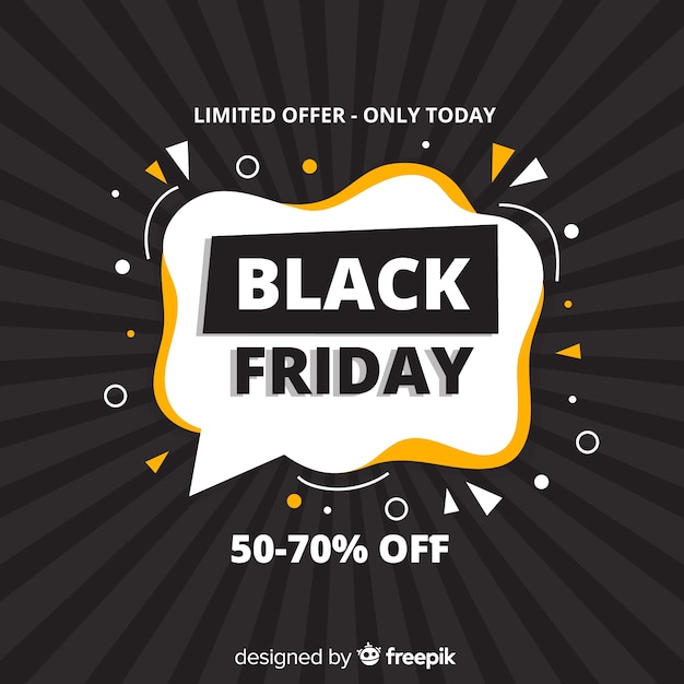 Black Friday Offre Limitée En Design Plat