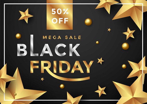 Black Friday vente bannière conception mise en page modèle de conception