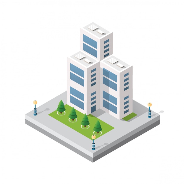 Bloc De Module 3d Isométrique