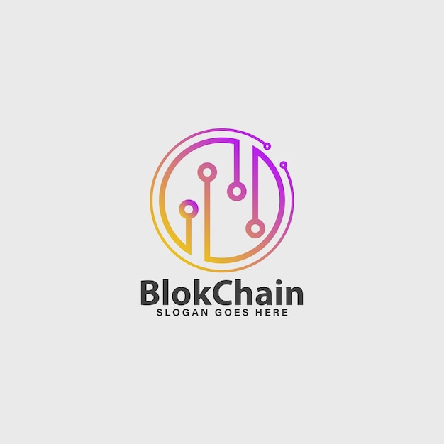 Blockchain Crypto Entreprise Logo D'entreprise Idée Moderne