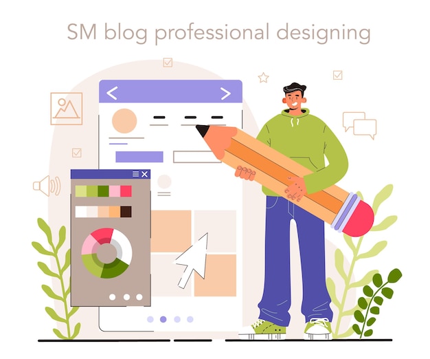 Blog professionnel conception stratégie de contenu développement médias sociaux