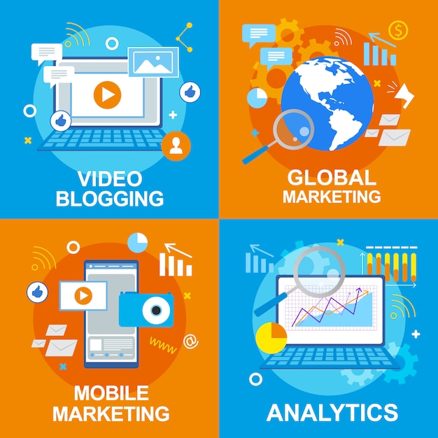 Blogging Vidéo. Analyse Globale De Marketing Mobile