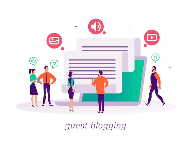 Vecteur les blogs