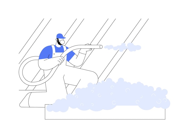 Blownin isolation concept abstrait illustration vectorielle