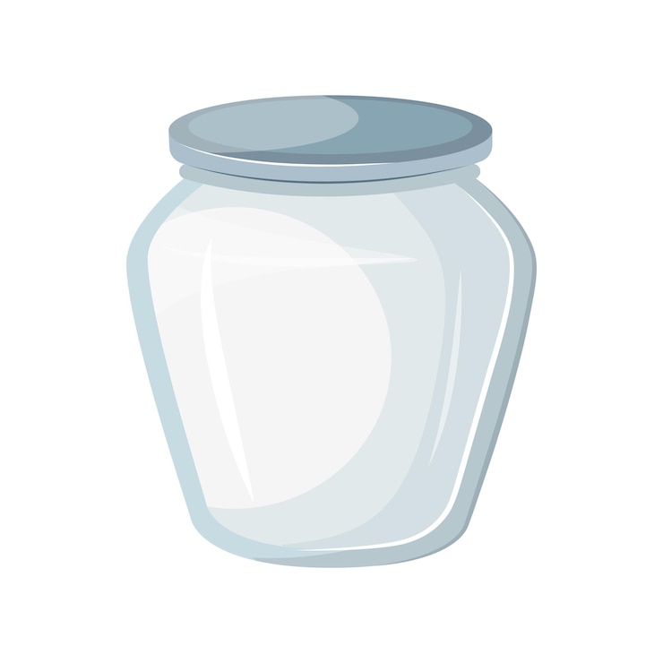 Vecteur bocal transparent