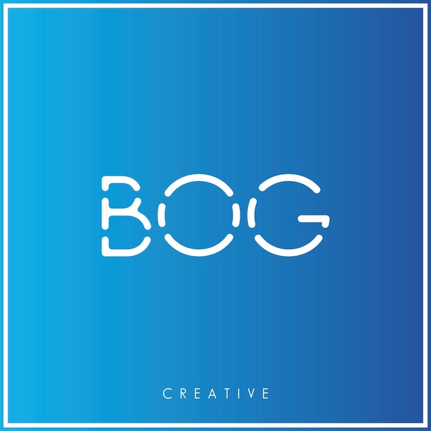 Bog Créatif Vecteur Dernier Logo Design Minimal Dernier Logo Premium Monogramme D'illustration Vectorielle