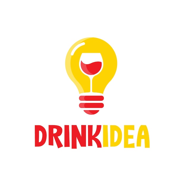 Boisson Idée Logo Modèle Vector Illustration