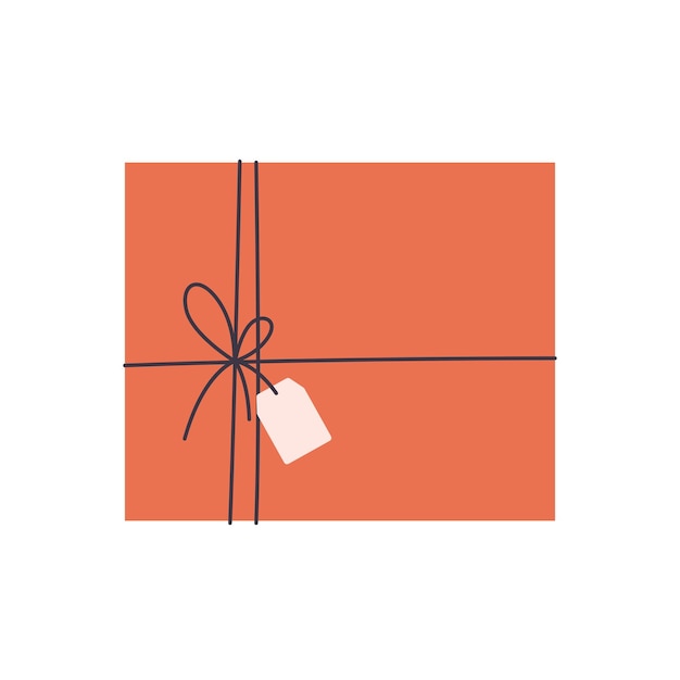 Boîte cadeau Boxing Day Illustration vectorielle dans le style plat