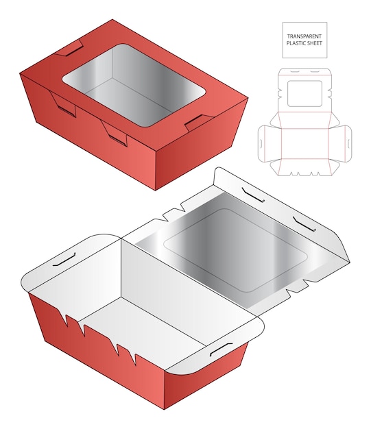 Boîte emballage die design de modèle de découpe