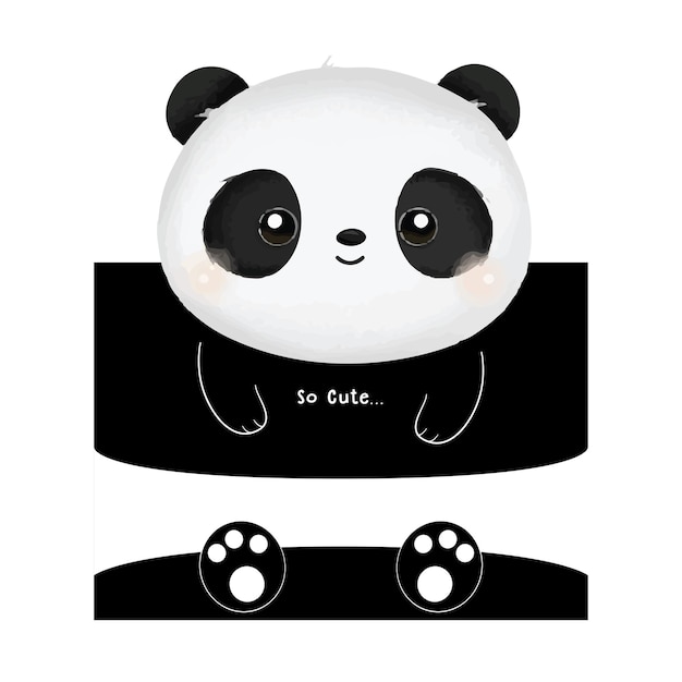 Boîte D'emballage Panda Mignon