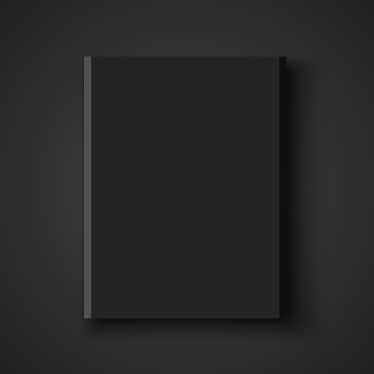 Vecteur boîte noire. paquet. illustration.