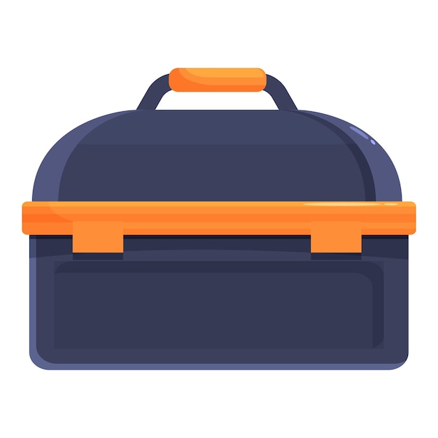Boîte à outils professionnelle vide fermée contenant des outils de réparation