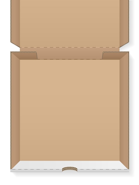 Boîte à pizza en carton vide