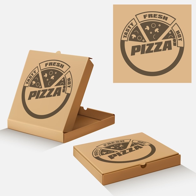 Vecteur boîte à pizza vectorielle2