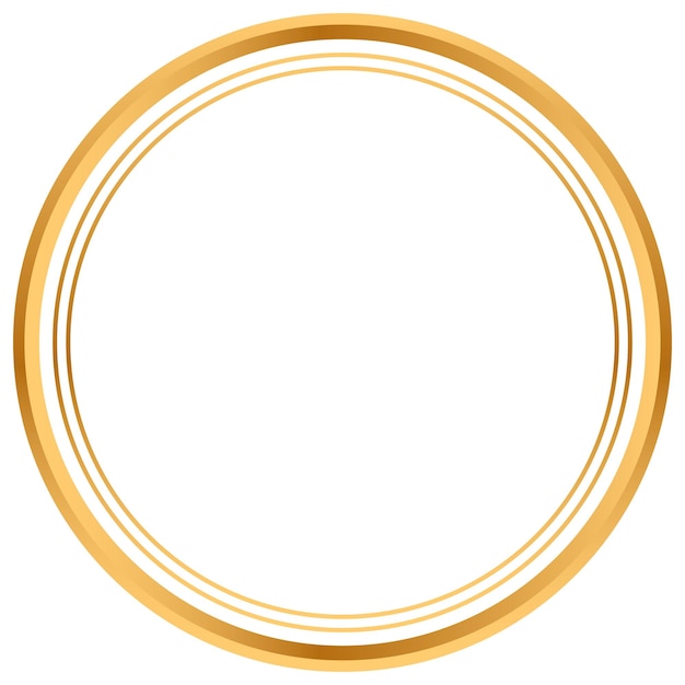 Boîte de texte en cercle doré avec l'icône du ruban du prix d'or et le badge d'anniversaire