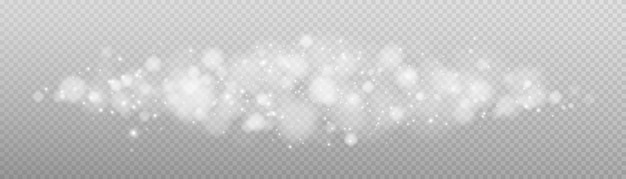 Bokeh Brillant Isolé Sur Fond Transparent Lumières Isolées Légères Formes Floues Transparentes Effet De Lumière Abstrait Illustration Vectorielle