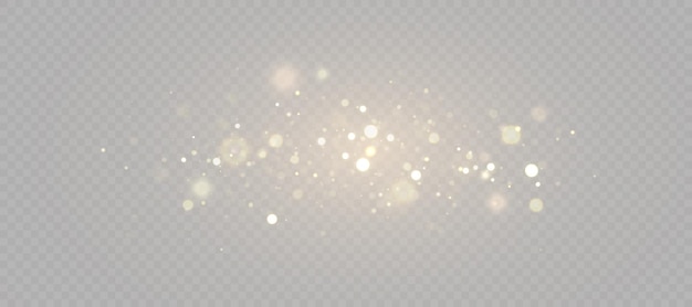 Bokeh léger de poussière d'or bokeh brillant de Noël et texture de superposition de paillettes pour votre conception