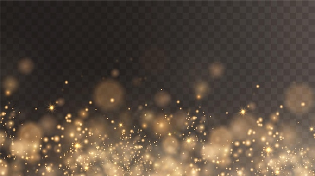 Bokeh lumière lumières effet fond Fond de Noël de poussière brillante Noël rougeoyant bokeh