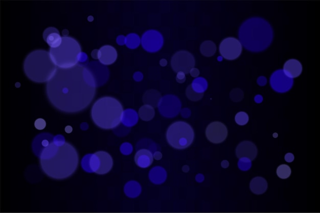 Bokeh set Multiple blurred circles randomly distributed with soft focus Depth created by overlapping transparent layers on dark background