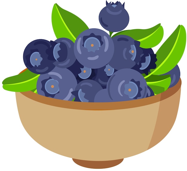 Un bol de bleuets frais et mûrs