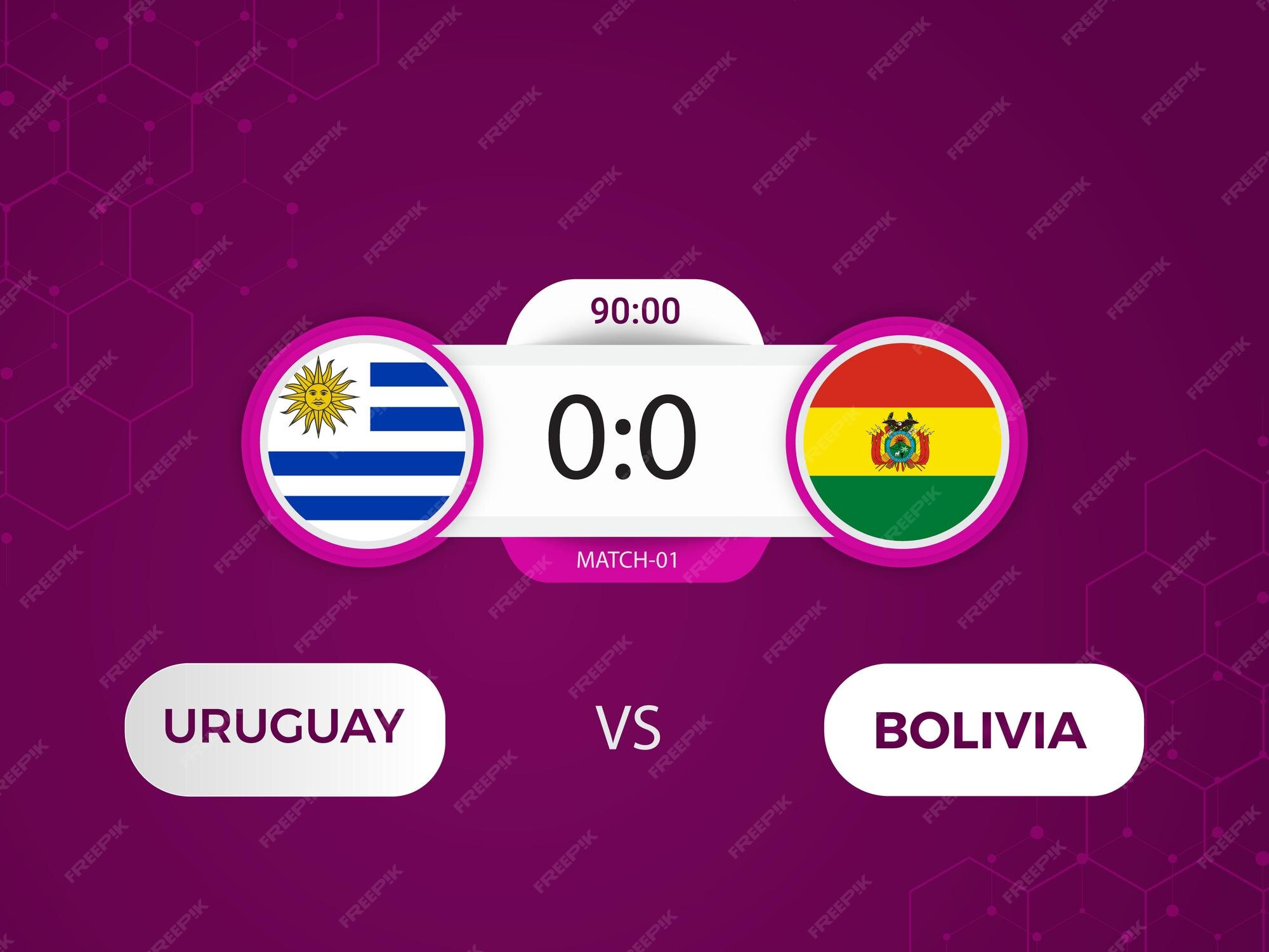 Bolivia contre l'Uruguay Copa America 2024 match avec tableau de bord