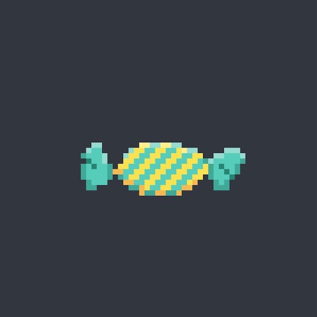 Bonbon Unique Dans Un Style Pixel Art