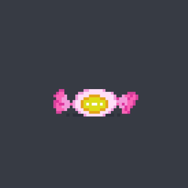 Bonbon Unique Dans Un Style Pixel Art