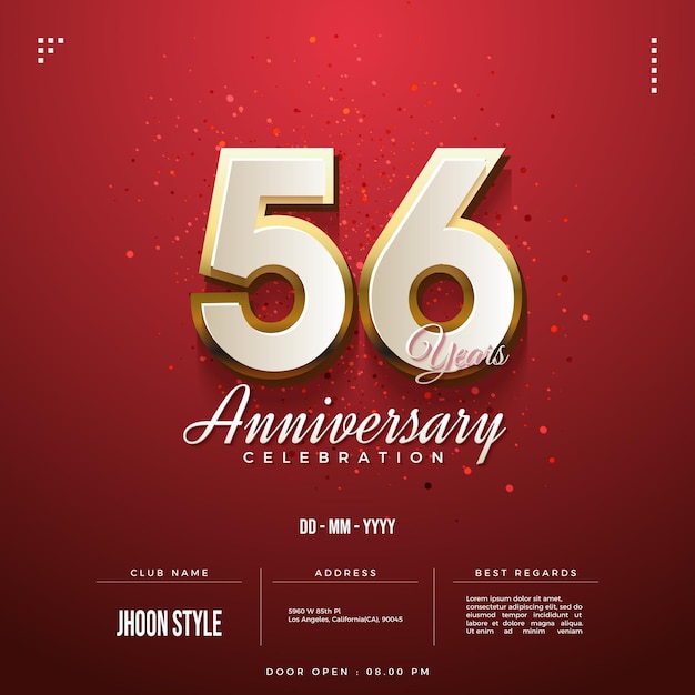 Bonheur du 56e anniversaire