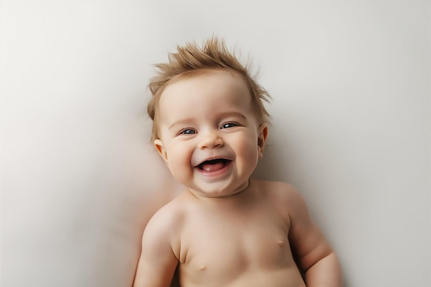 le bonheur de l'enfant et le concept de personnes bébé adorable