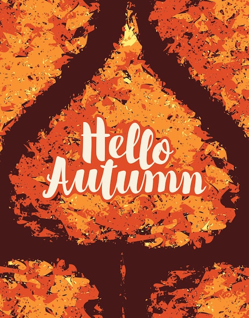 Bonjour Affiche D'automne