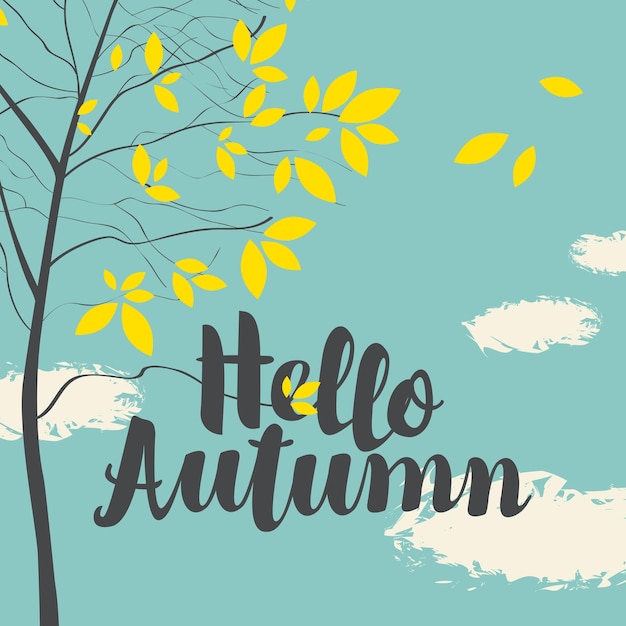 Bonjour Affiche D'automne