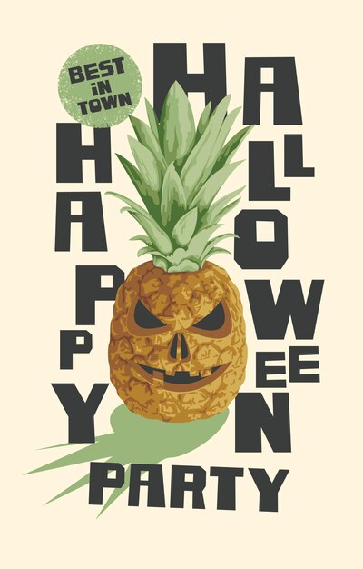 Vecteur bonne affiche d'halloween