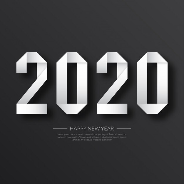 Bonne année 2020. Carte de voeux. abstrait