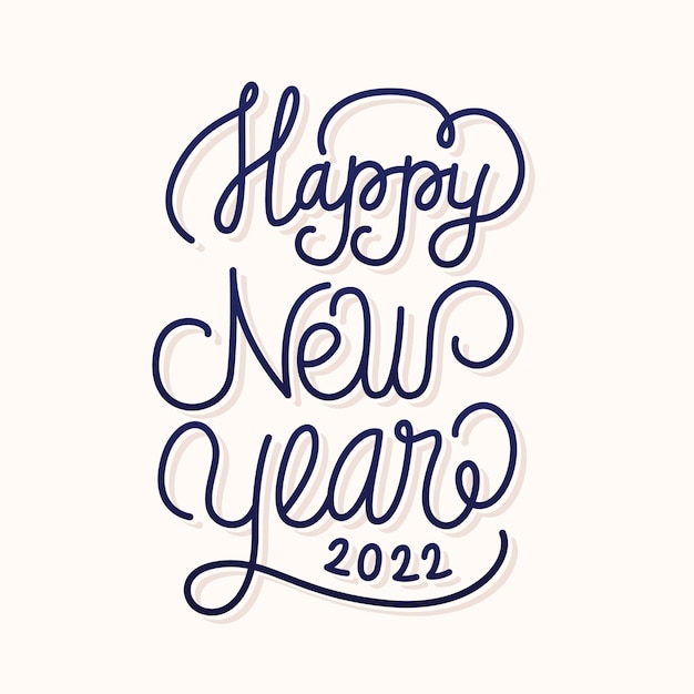 bonne année 2022 calligraphie