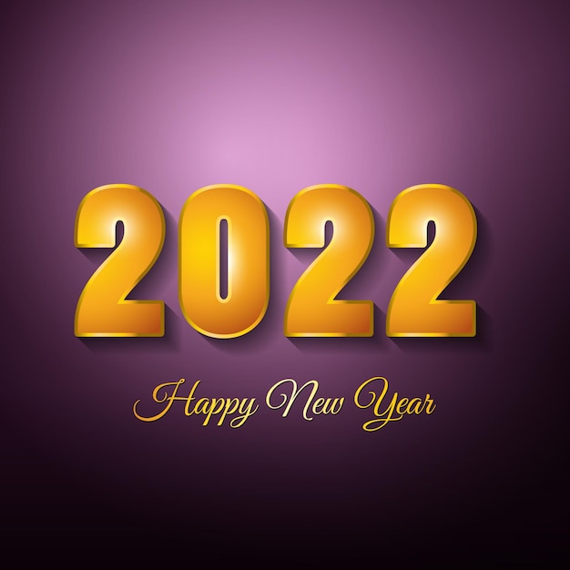 Vecteur bonne année 2022 célébrer la bannière avec les numéros 2022 design créatif bonne année 2022