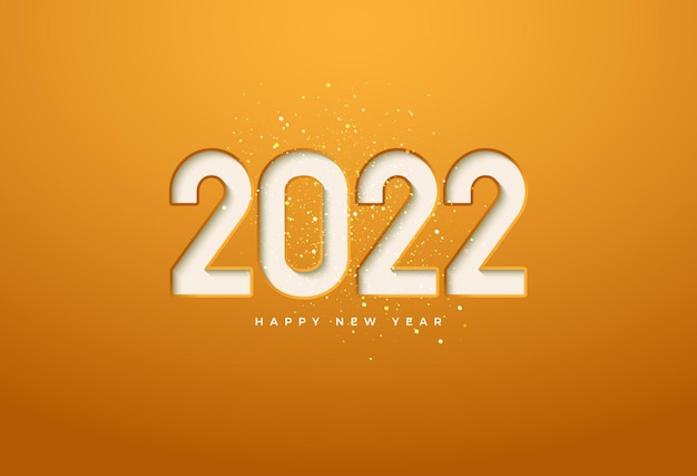 Bonne Année 2022 Avec Des Chiffres Découpés