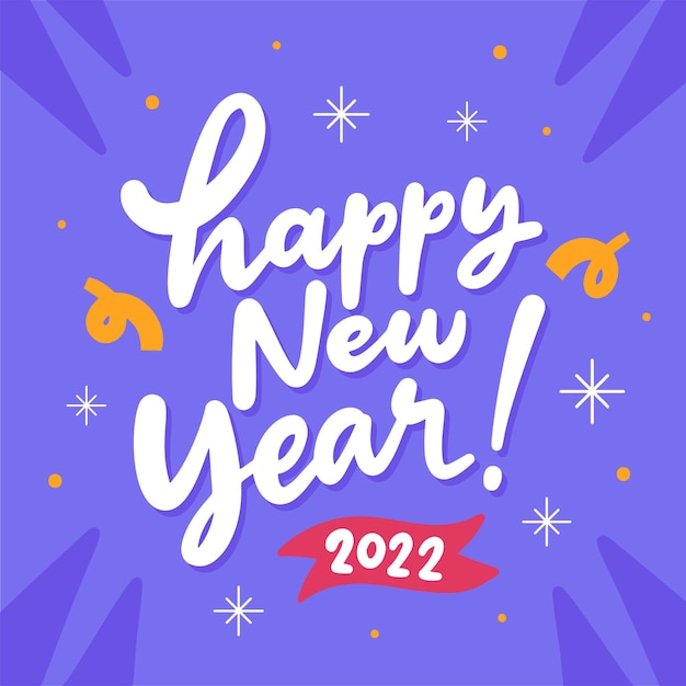 Bonne année 2022 lettrage