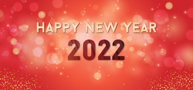 Bonne Année 2022 New Patten Meilleure Typographie Illustration Vectorielle Design