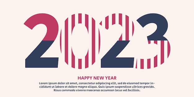 Bonne année 2023 Célébration festive du Nouvel An 2023 avec 2023 numéros