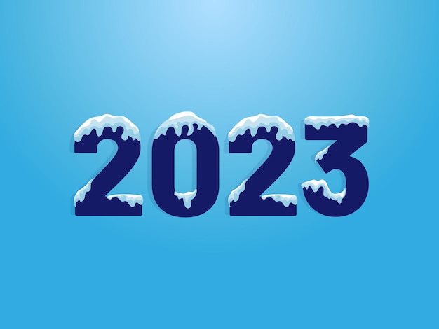 Bonne Année 2023 Conception De Typographie