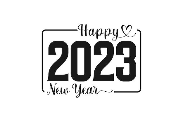 Vecteur bonne année 2023 création de logo