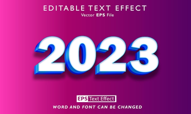 Bonne Année 2023 Effet De Texte